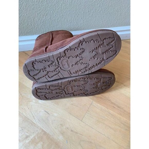 Tamarac Audrey Brown Suede Shearling Lined Winter Boots Size 9 - Picture 5 of 11